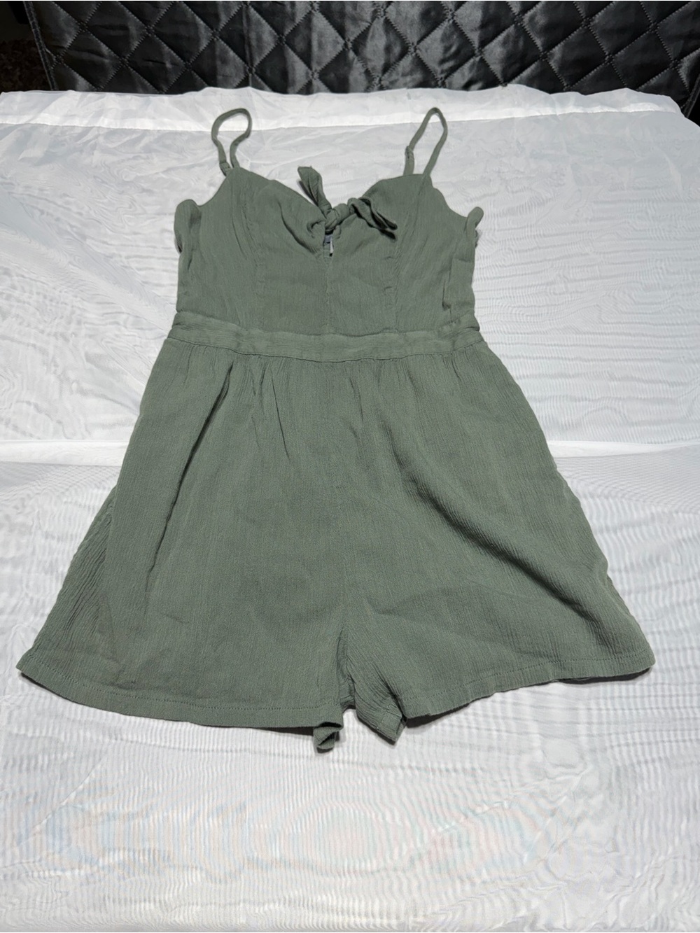 aerie‎ Olive Green Spaghetti Strap One-Piece Romper